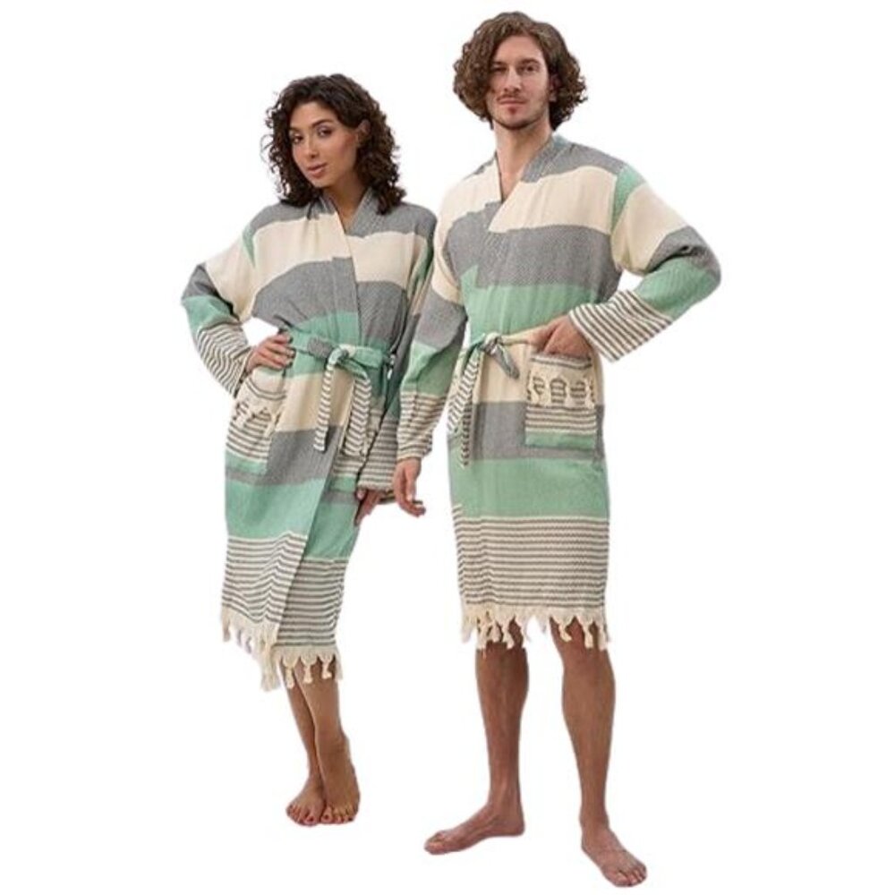 Robes for Women 100% Cotton Unisex Turkish Waffle Knit Lightweight Bathrobe XXL